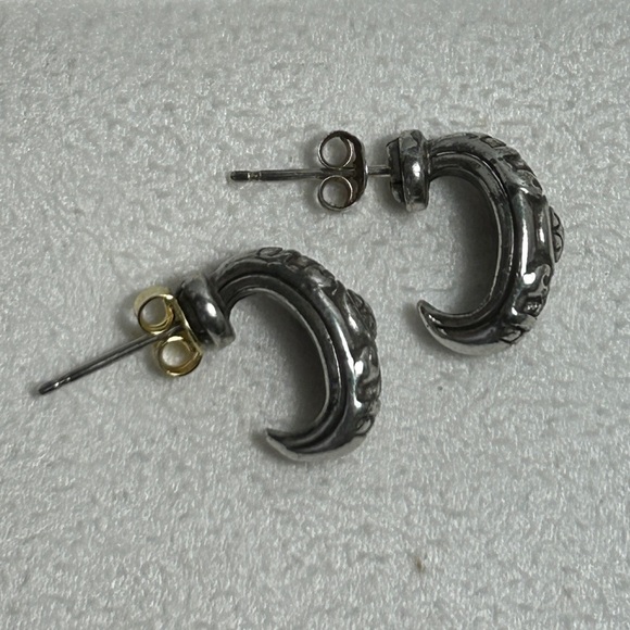 Brighton Vintage Petite Stud Earrings Silver Plated - Picture 5 of 10